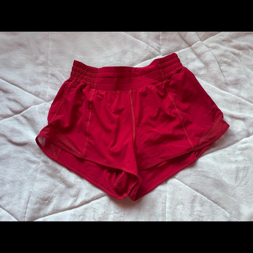 dark red hotty hot shorts
